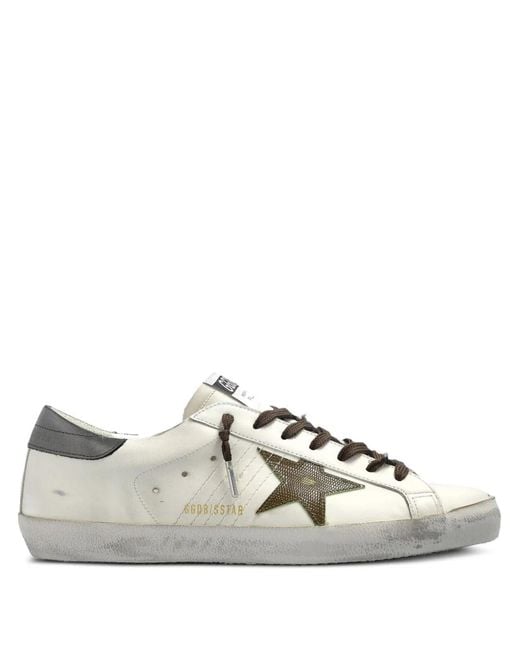 Golden Goose Deluxe Brand White Super Star Sneakers for men