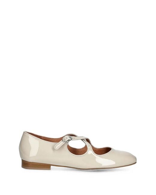 JONAK PARIS Natural Ducky Crossover-Strap Pumps