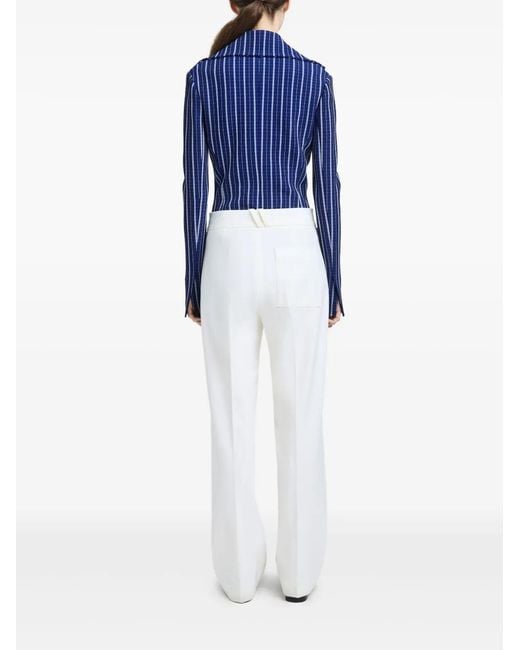 Proenza Schouler White Oliver Pant In Wool Gabardine