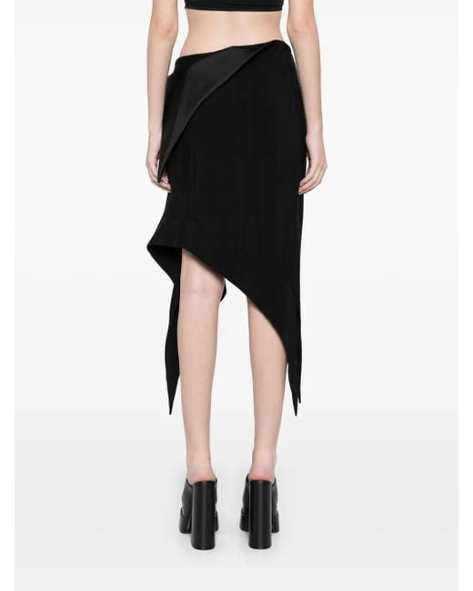 Mugler Black Cummerbund Skirt