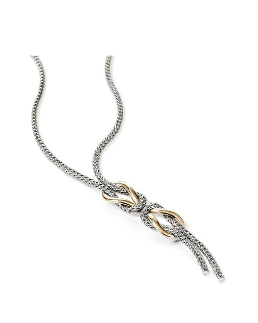 John Hardy Metallic Infinite Love Knot Necklace