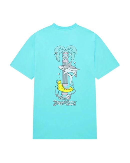 Boardies Blue Graphic-Print T-Shirt for men