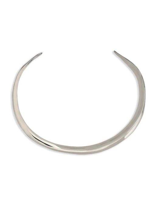 Saint Laurent White Torc Necklace