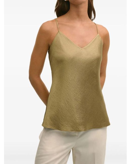 Brooks Brothers Green V-Neck Top