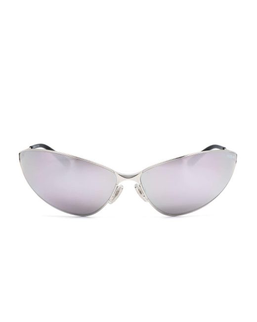 Balenciaga Metallic Razor Cat-eye Sunglasses
