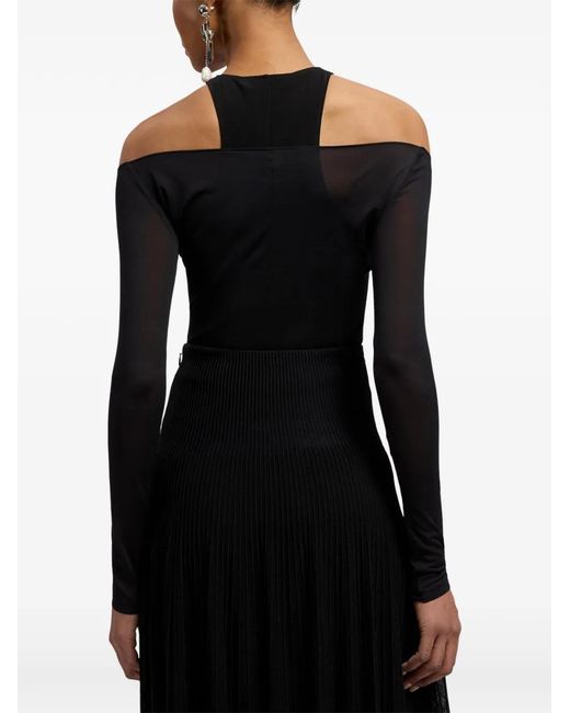 Ralph Lauren Black Maxine Layered Racerback Top