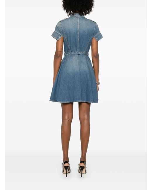 McQueen Blue Mini Dress