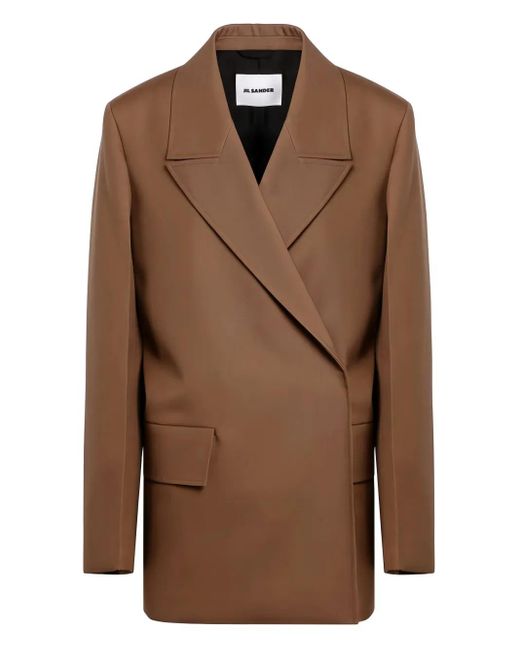 Jil Sander Brown Wool Blazer
