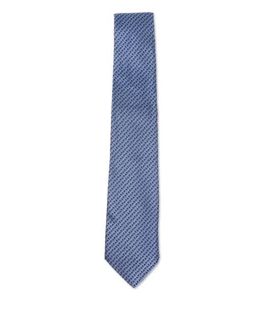 Canali Blue Patterned Tie for men