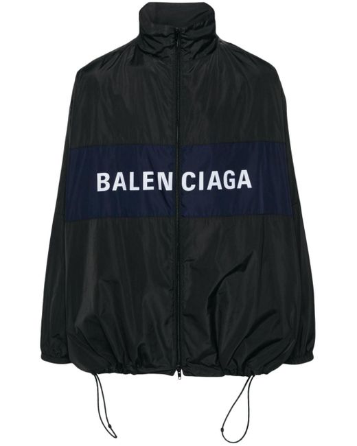 Veste légère à logo imprimé Balenciaga en coloris Black
