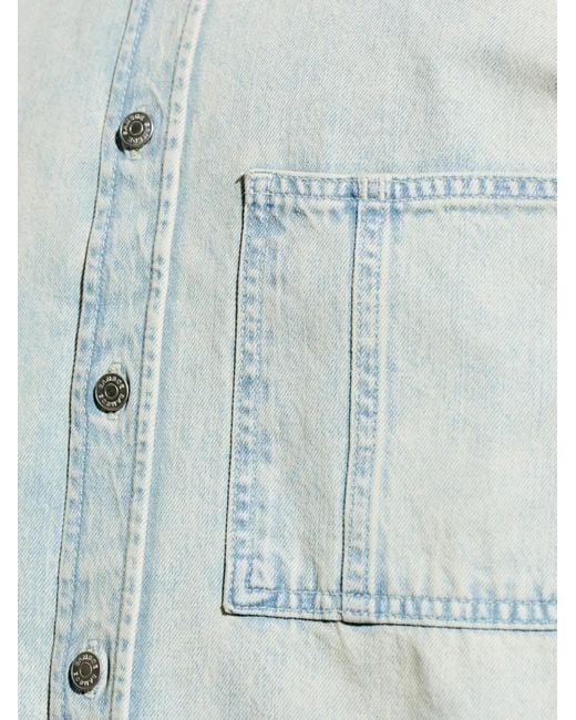 Samsøe & Samsøe Blue Sadamon Pocket Buttoned Shirt for men