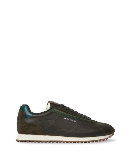 Paul Smith Green Haskell Leather Sneakers for men