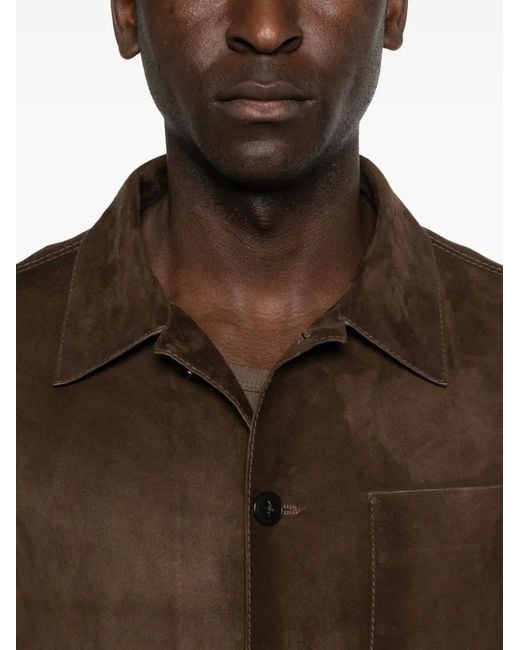 Leather Authority Brown Elliott Pocket Leather Jacket for men