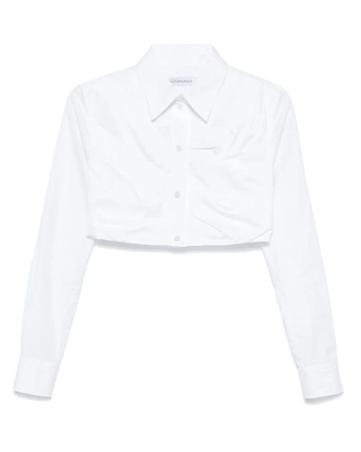 Viktor & Rolf クロップドシャツ White