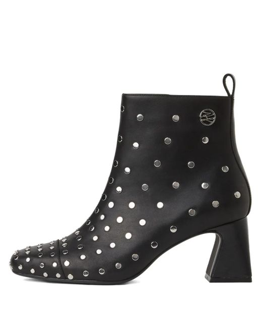 Botas con tacón cuadrado y apliques Karl Lagerfeld de color Black