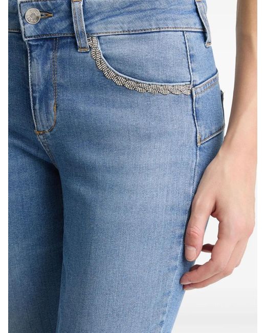 Liu Jo Blue Cropped Bootcut Jeans