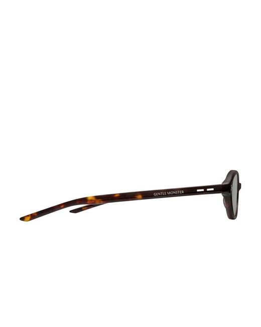 Gentle Monster Brown La Cha T1 Oval-Frame Sunglasses