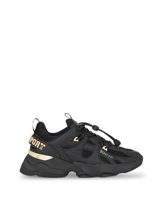 Philipp Plein Black Runner Beast X-01 Sneakers