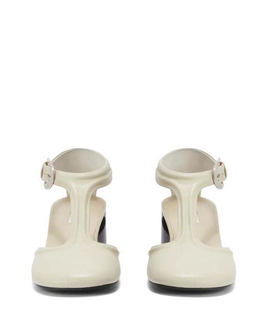 Jil Sander メリージェーン パンプス White