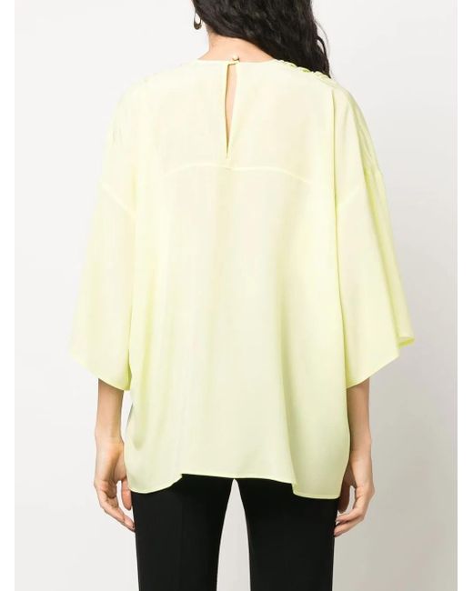 Lanvin Gedrapeerde Blouse in het Yellow