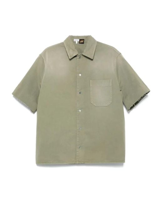 メンズ Loewe コットン シャツ Green