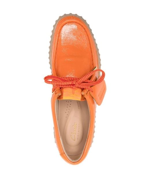 Clarks Orange Torhill Bee Sneakers