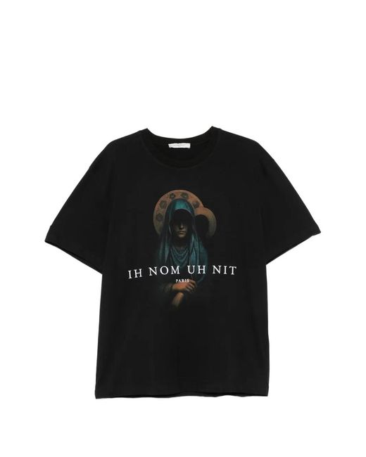 Ih Nom Uh Nit Black Graphic-Print T-Shirt for men