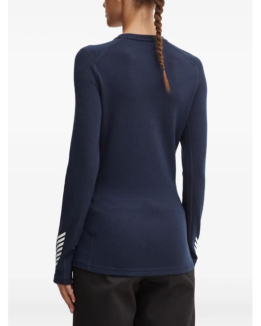 Helly Hansen Blue Patterned Base-Layer Top