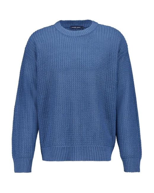 Frescobol Carioca Blue Crew-Neck Sweater for men