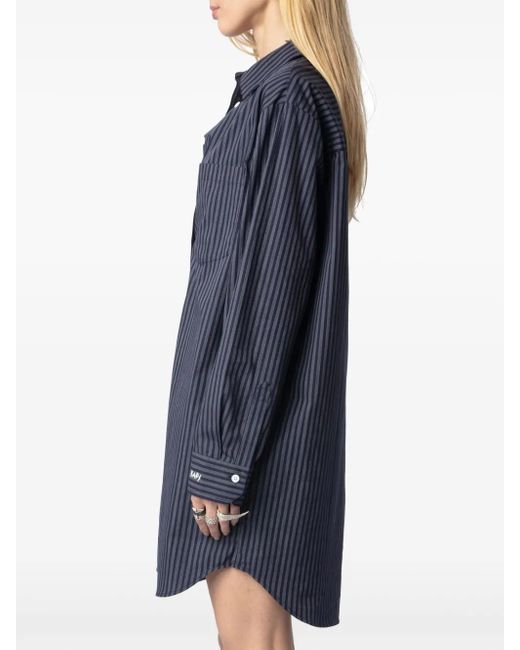 Zadig & Voltaire Blue Rorning Pop Mini Dress