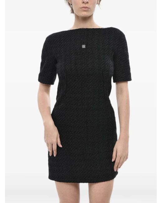 Givenchy Black Short-Sleeve Mini Dress