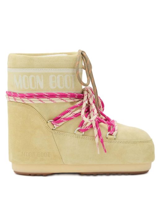 Botas Icon con cordones Moon Boot de color Natural