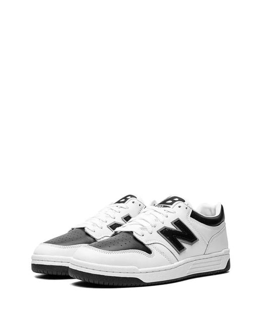 New Balance White 480 "Eye" Sneakers