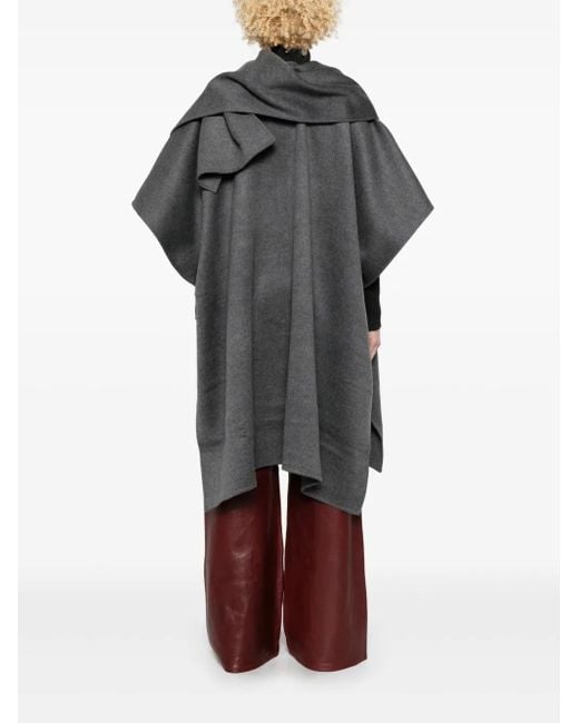 Totême Gray Wool Cape