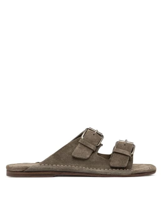 Buttero Brown Suede Sandals for men