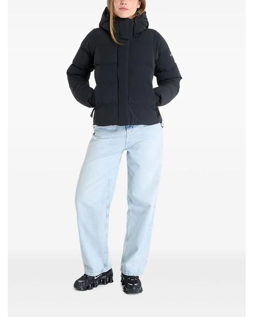 Columbia Blue Logo-Print Padded Jacket