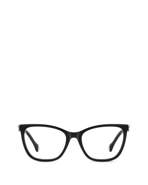 Carolina Herrera Black Cat-Eye Glasses