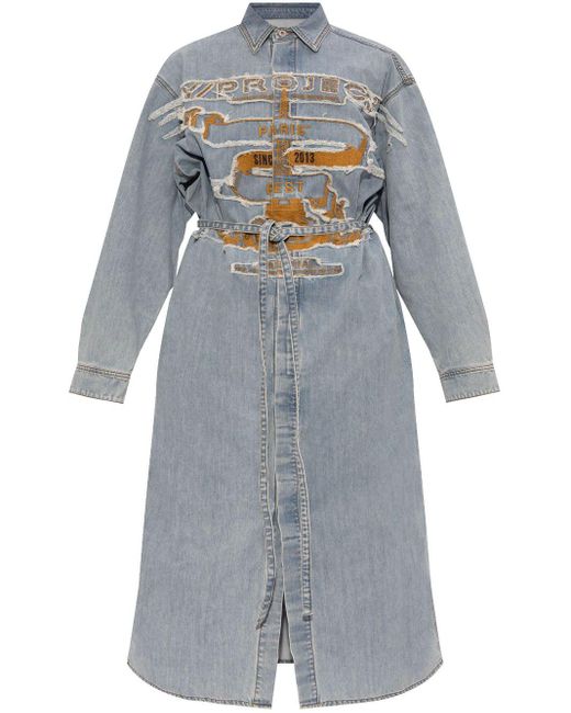 Robe-chemise Paris' Best Y. Project en coloris Gray