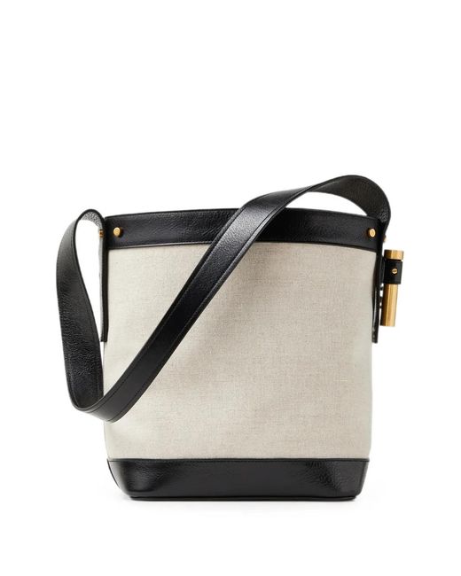 Borsa A Secchiello Pivot Piccola di Versace in Black