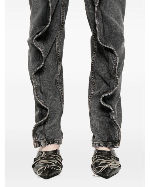 Y. Project Black Evergreen Banana Tapered-Jeans