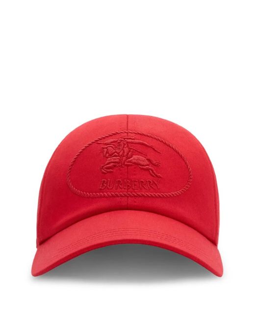 Burberry Baseballkappe aus Baumwolle in Red für Herren