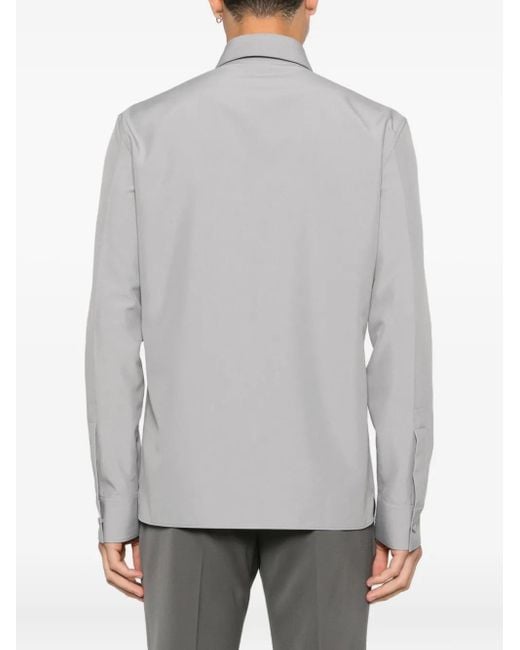 Gucci Gray Button-Down Shirt for men