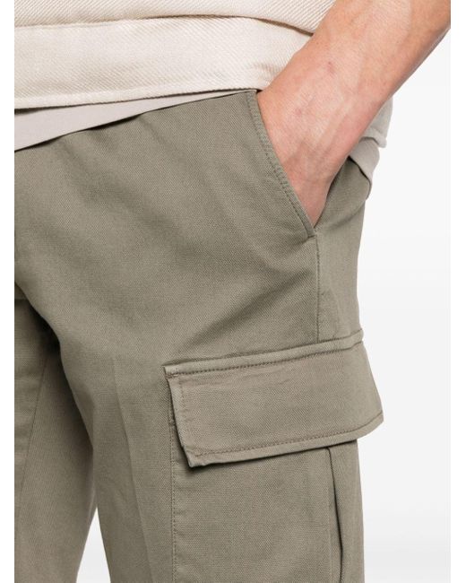 Corneliani Gray Mid-length Cargo Shorts for men