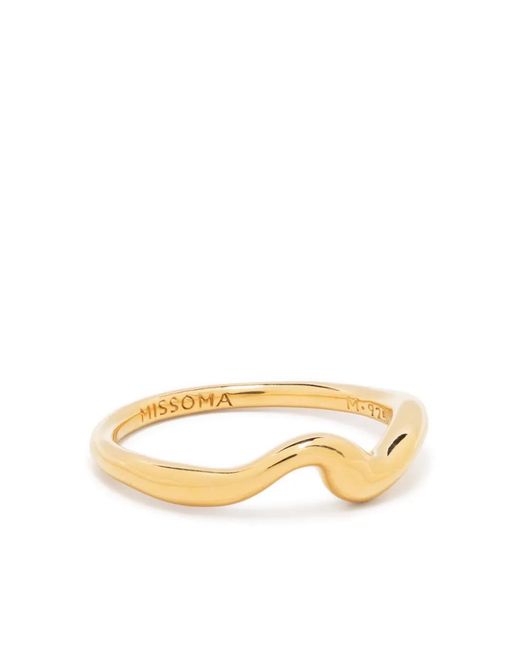 Anello Molten di Missoma in Metallic