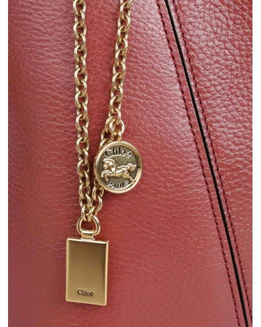 Chloé Red Spin Tote