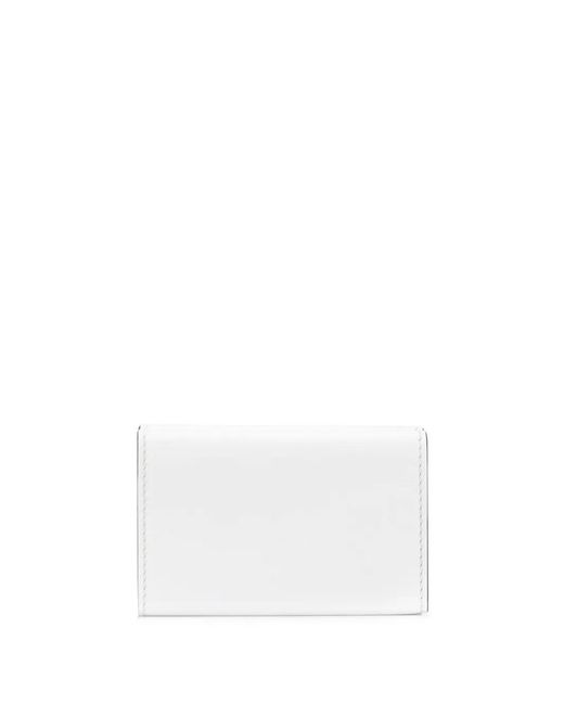 Moschino White Mini Logo-Print Wallet
