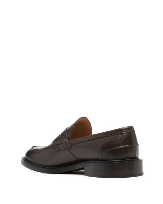 Tricker's Gray Leather Loafers for men