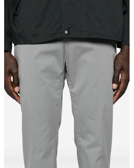 Dondup Gray Low-rise Cotton Chinos for men