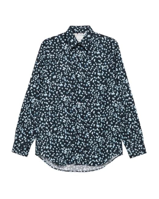 Paul Smith Overhemd Met Bloemenprint in het Blue voor heren