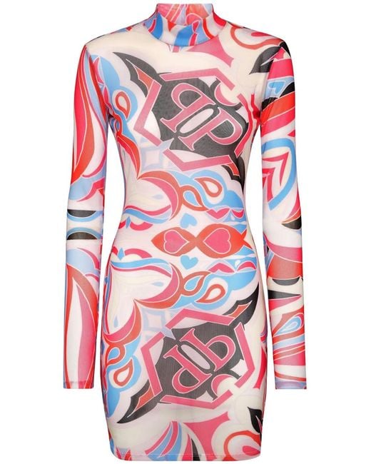 Philipp Plein Red Mini Dress